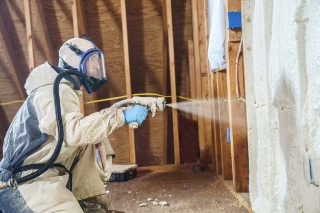 Spray foam insulation project in Friendswood